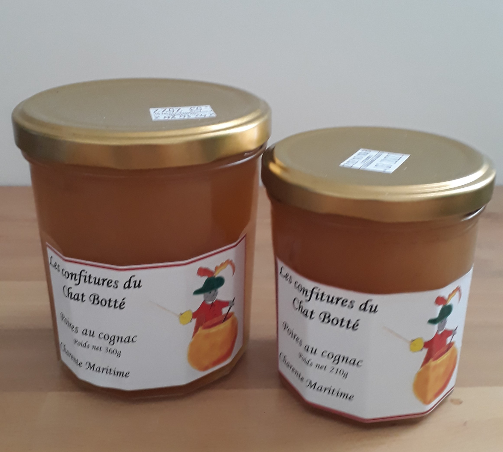 les confitures du Chat Botté - confiture poire au cognac